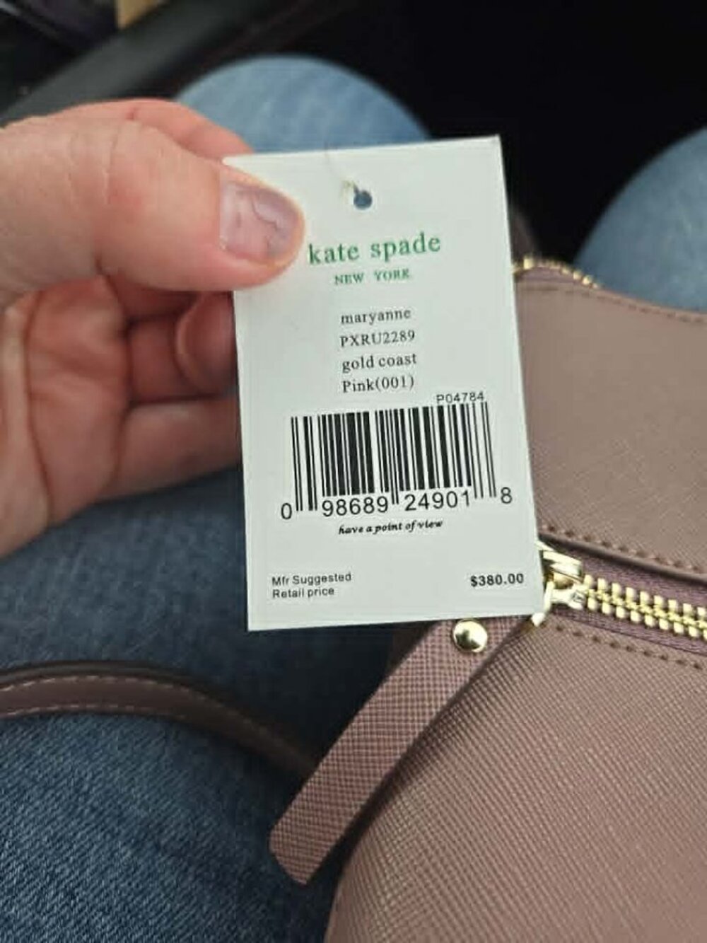Kate Spade New York Pink Saffiano Leather Crossbody Bag NWT - Picture 10 of 11